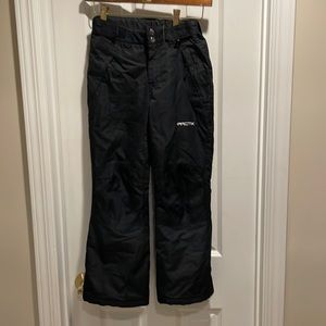 Arctic boy girl youth black small ski snowboard pants